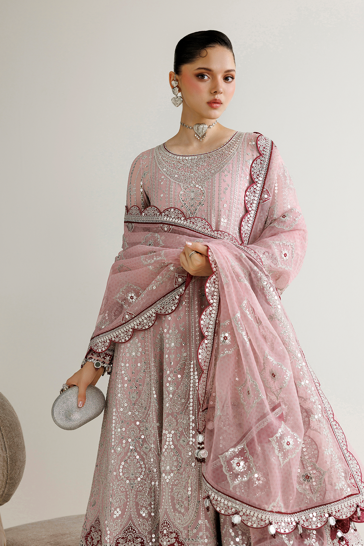 Jazmin EMBROIDERED CHIFFON UC-3142 Mirelle Luxury Formals '26 Pret Pakistani designer outfit look 5