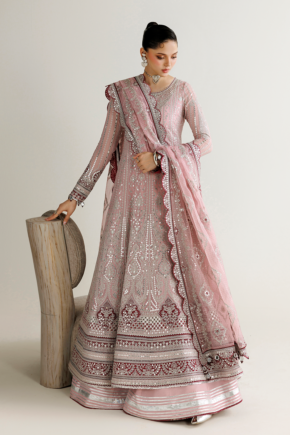 Jazmin EMBROIDERED CHIFFON UC-3142 Mirelle Luxury Formals '26 Pret Pakistani designer outfit look 3