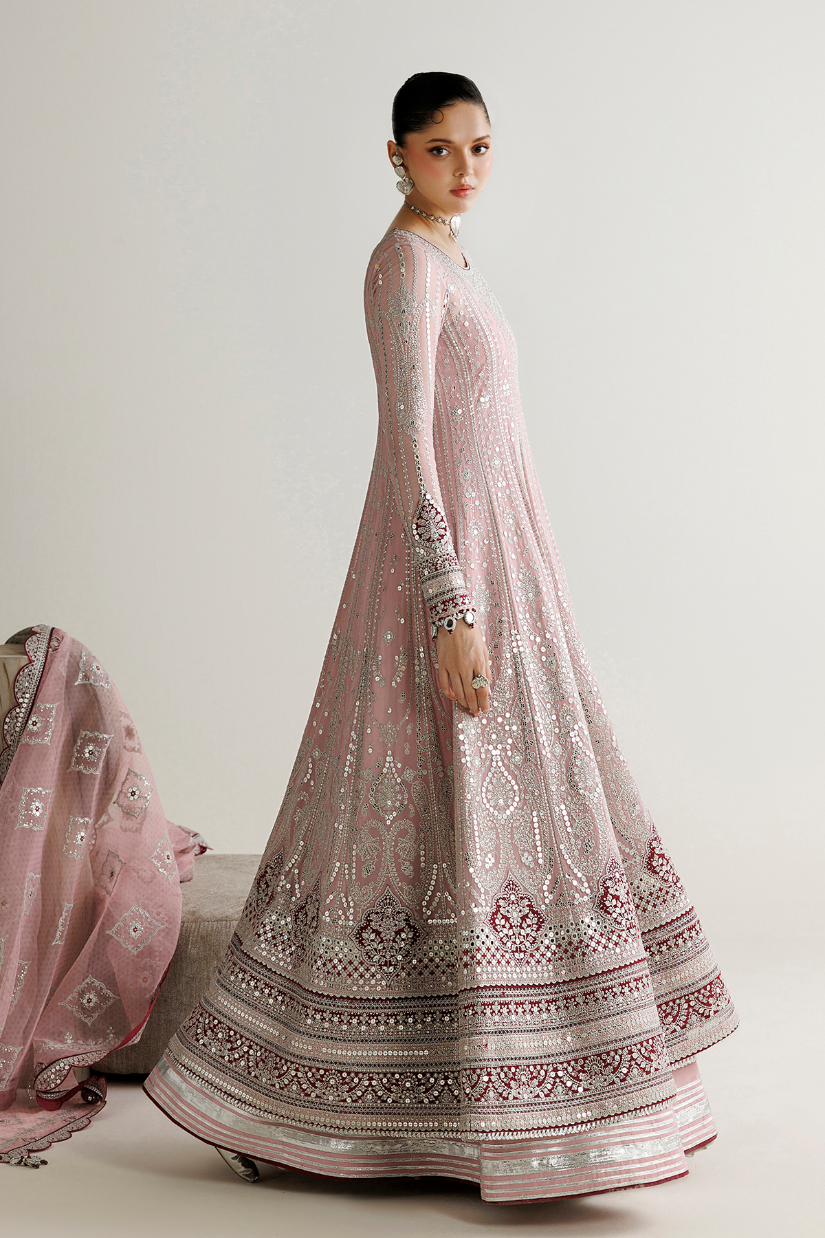 Jazmin EMBROIDERED CHIFFON UC-3142 Mirelle Luxury Formals '26 Pret Pakistani designer outfit look 12