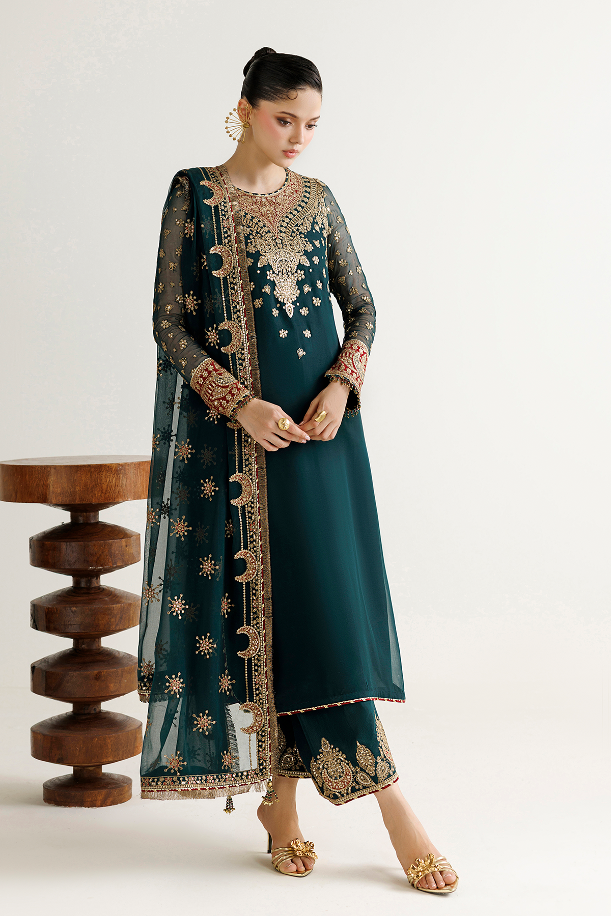 Jazmin EMBROIDERED CHIFFON UC-3139 Mirelle Luxury Formals '26 Pret Pakistani designer outfit look 7