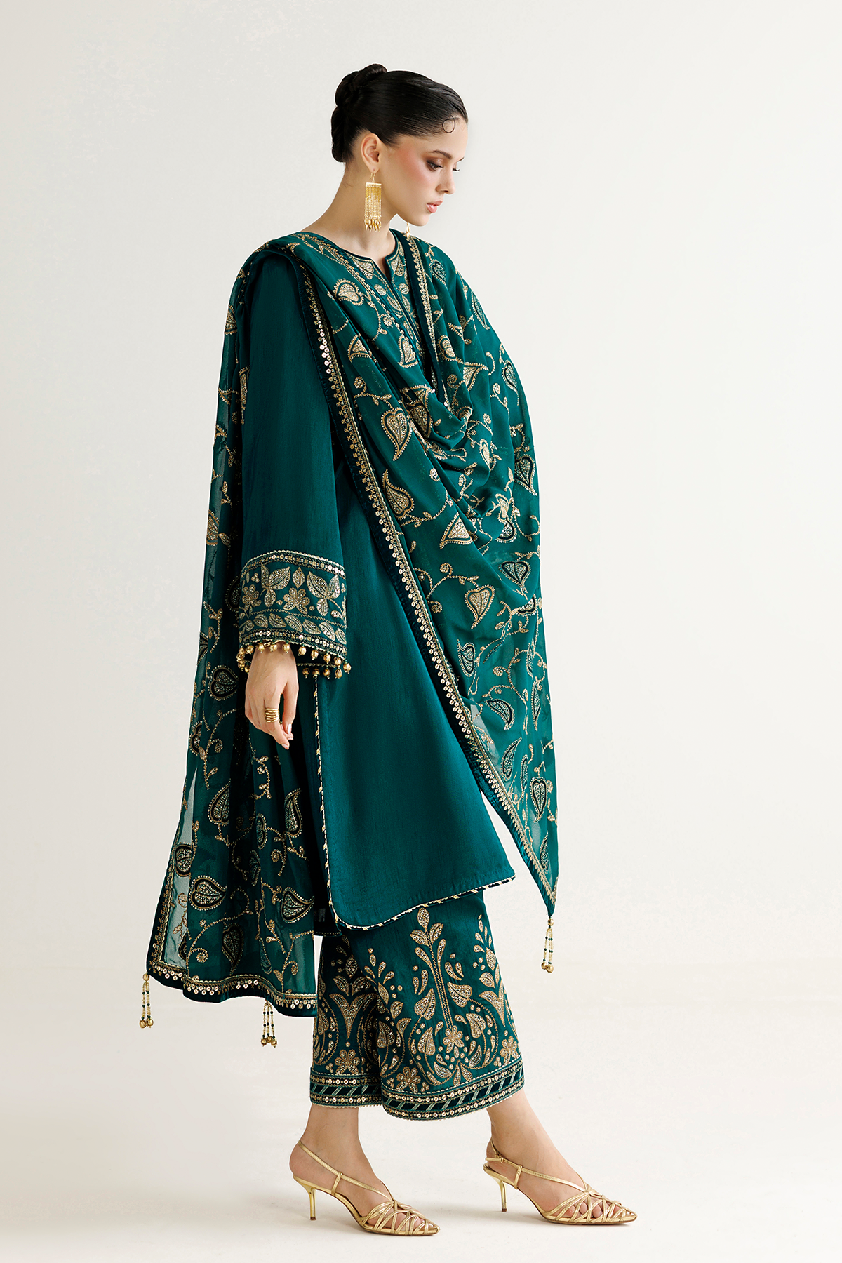 Jazmin EMBROIDERED RAW SILK UR-7092 Mirelle Luxury Formals '26 Pret Pakistani designer outfit look 6