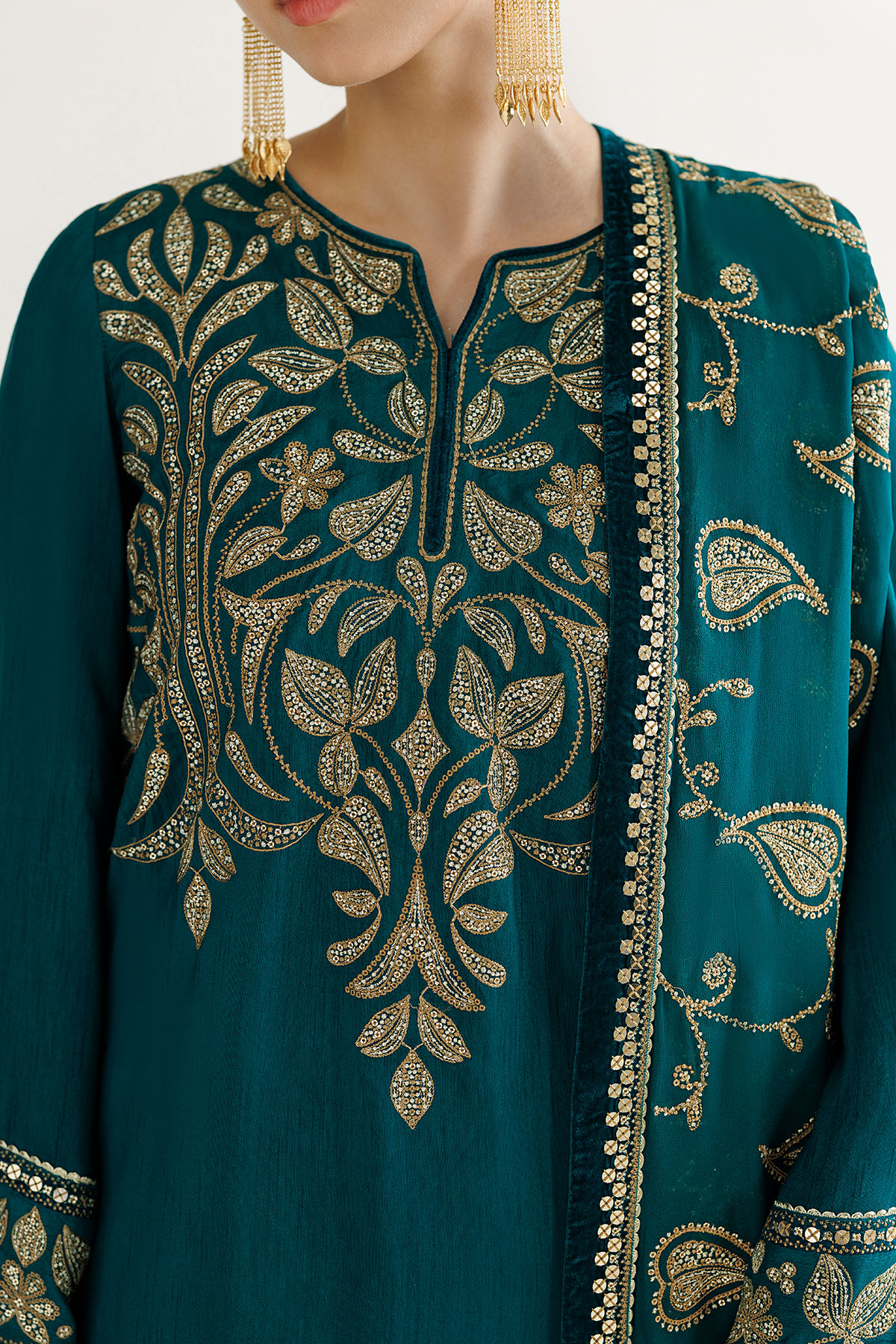 Jazmin EMBROIDERED RAW SILK UR-7092 Mirelle Luxury Formals '26 Pret Pakistani designer outfit look 8