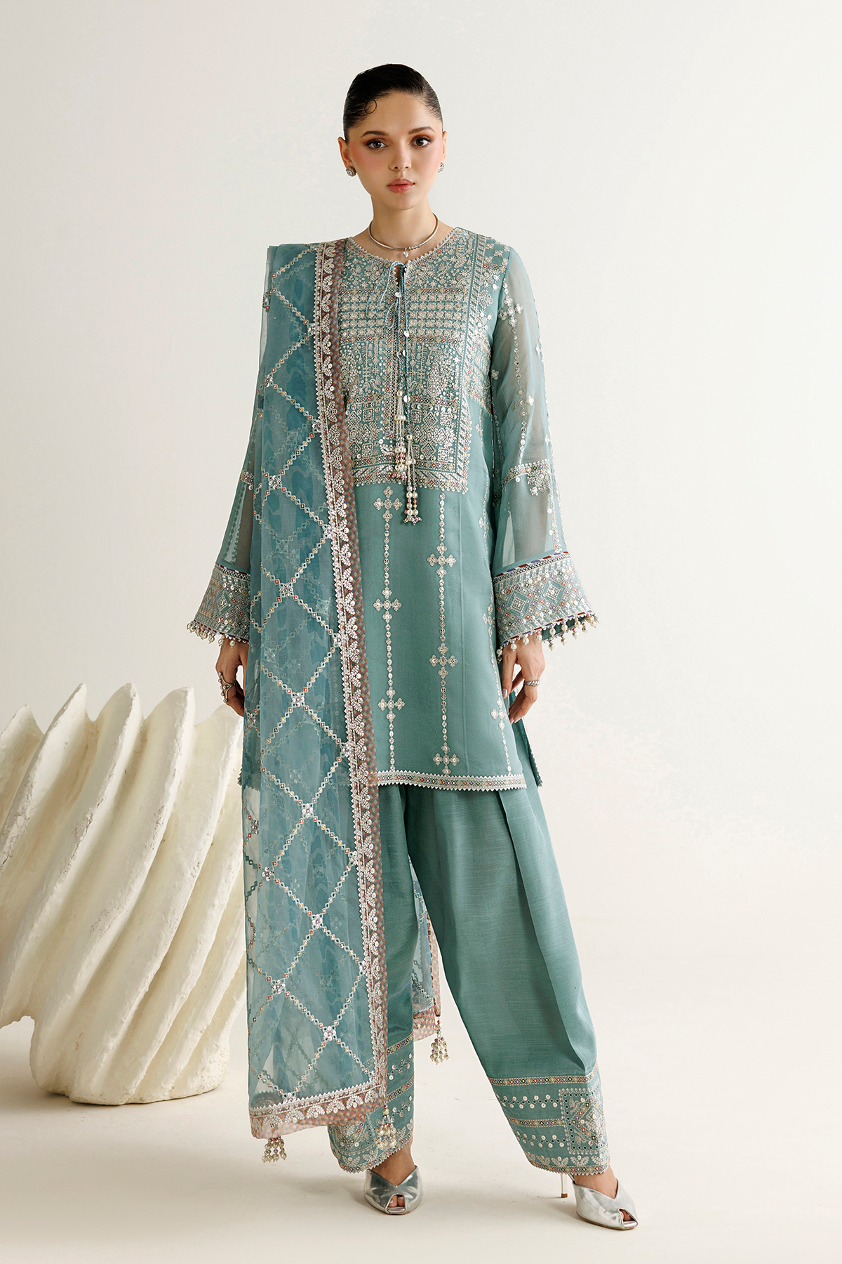 Jazmin EMBROIDERED CHIFFON UC-3138 Mirelle Luxury Formals '26 Pret Pakistani designer outfit look 4