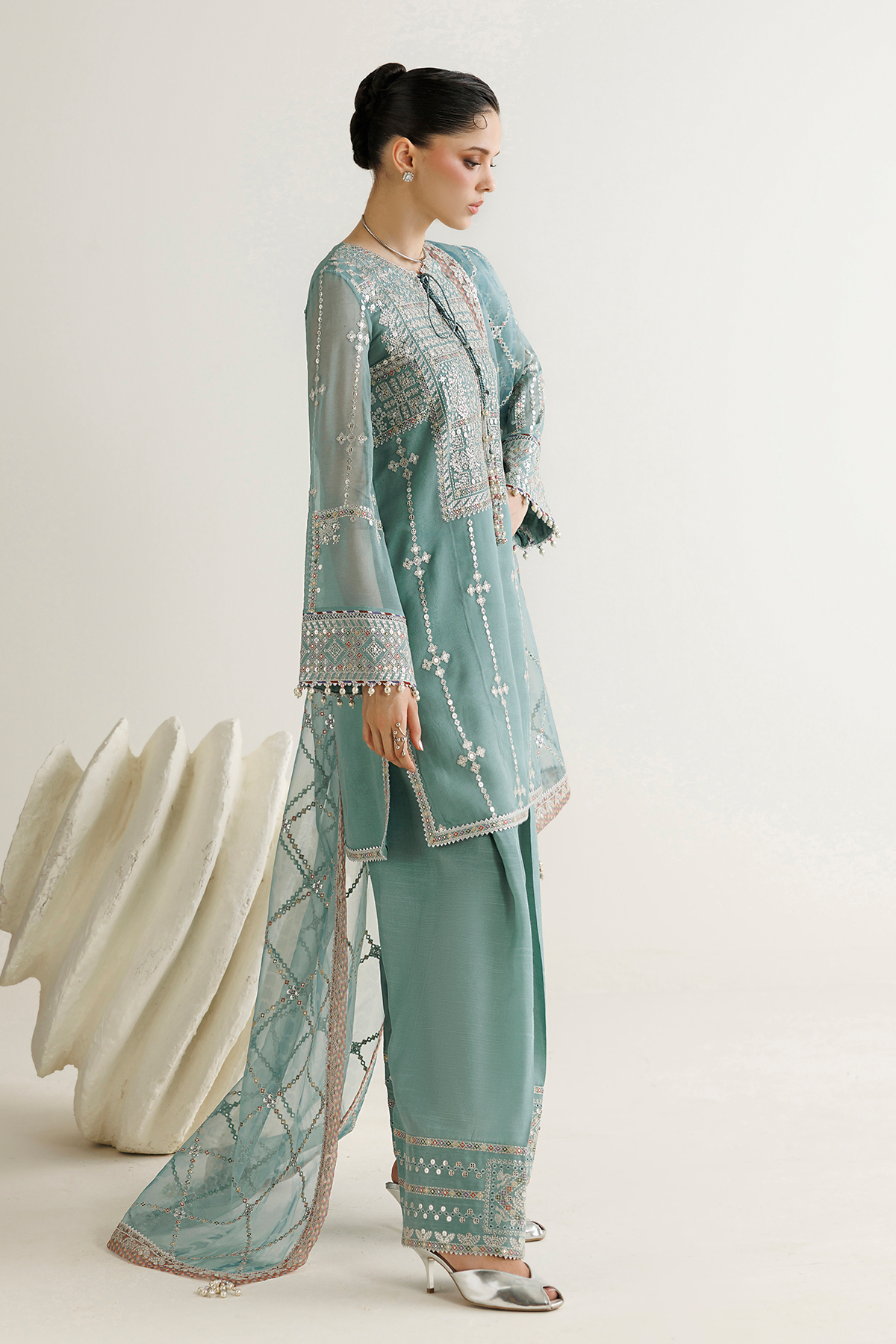 Jazmin EMBROIDERED CHIFFON UC-3138 Mirelle Luxury Formals '26 Pret Pakistani designer outfit look 5