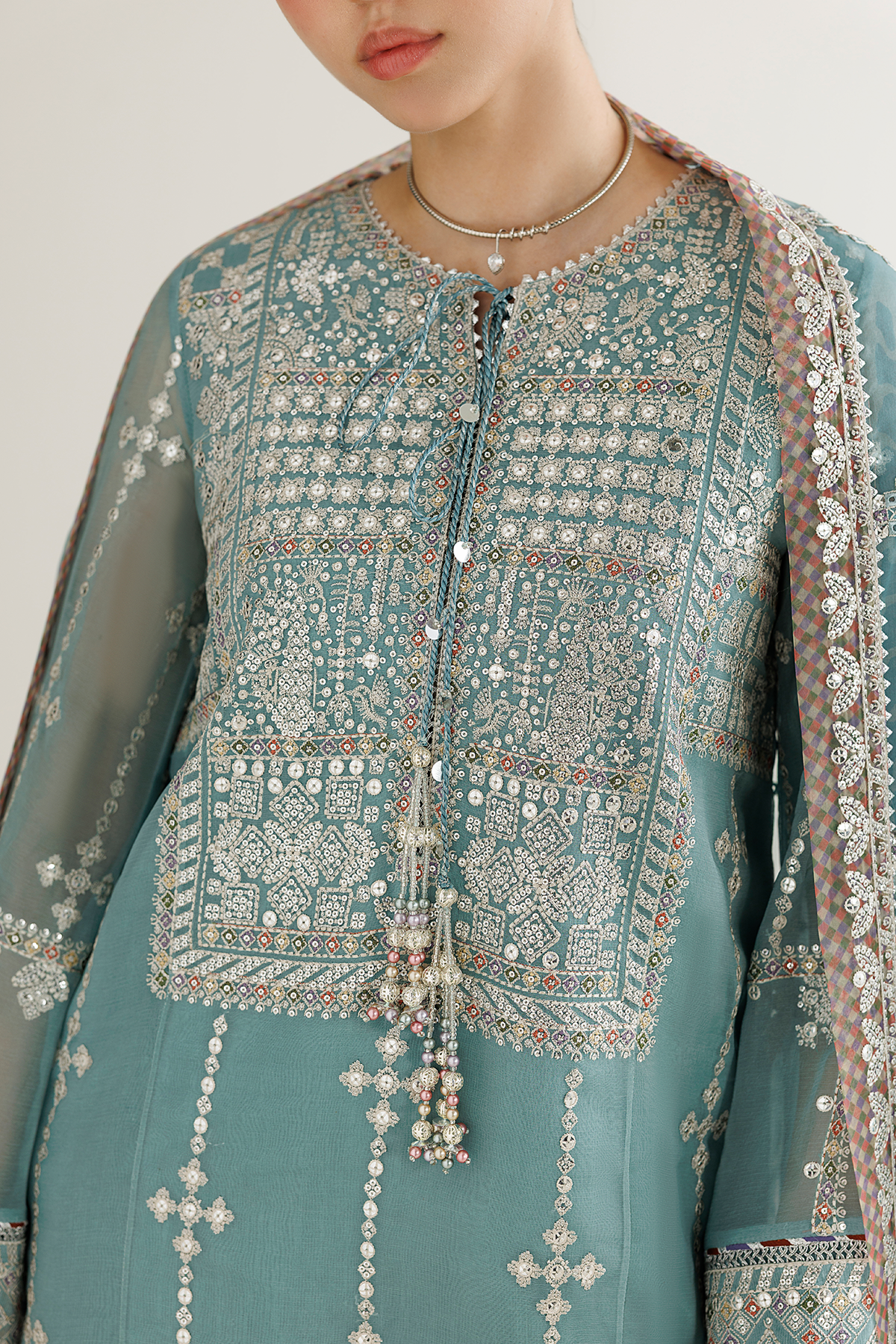 Jazmin EMBROIDERED CHIFFON UC-3138 Mirelle Luxury Formals '26 Pret Pakistani designer outfit look 7