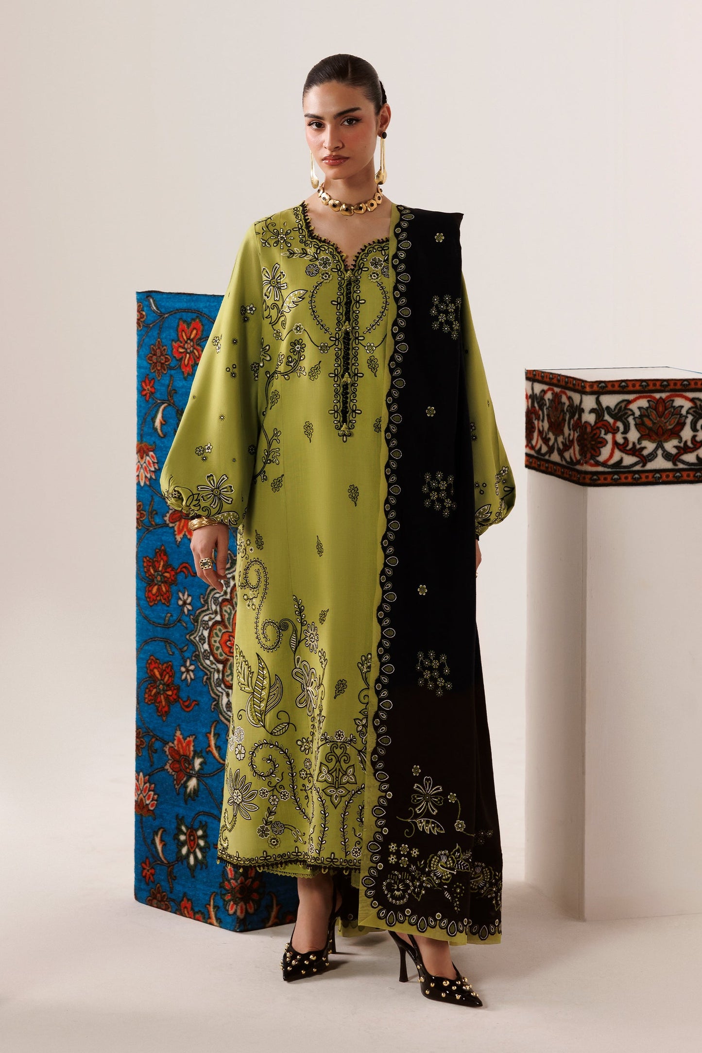 Qalamkar Qlw-01 Amarah Qalamkar | Qline Linen '26 Pret image 1