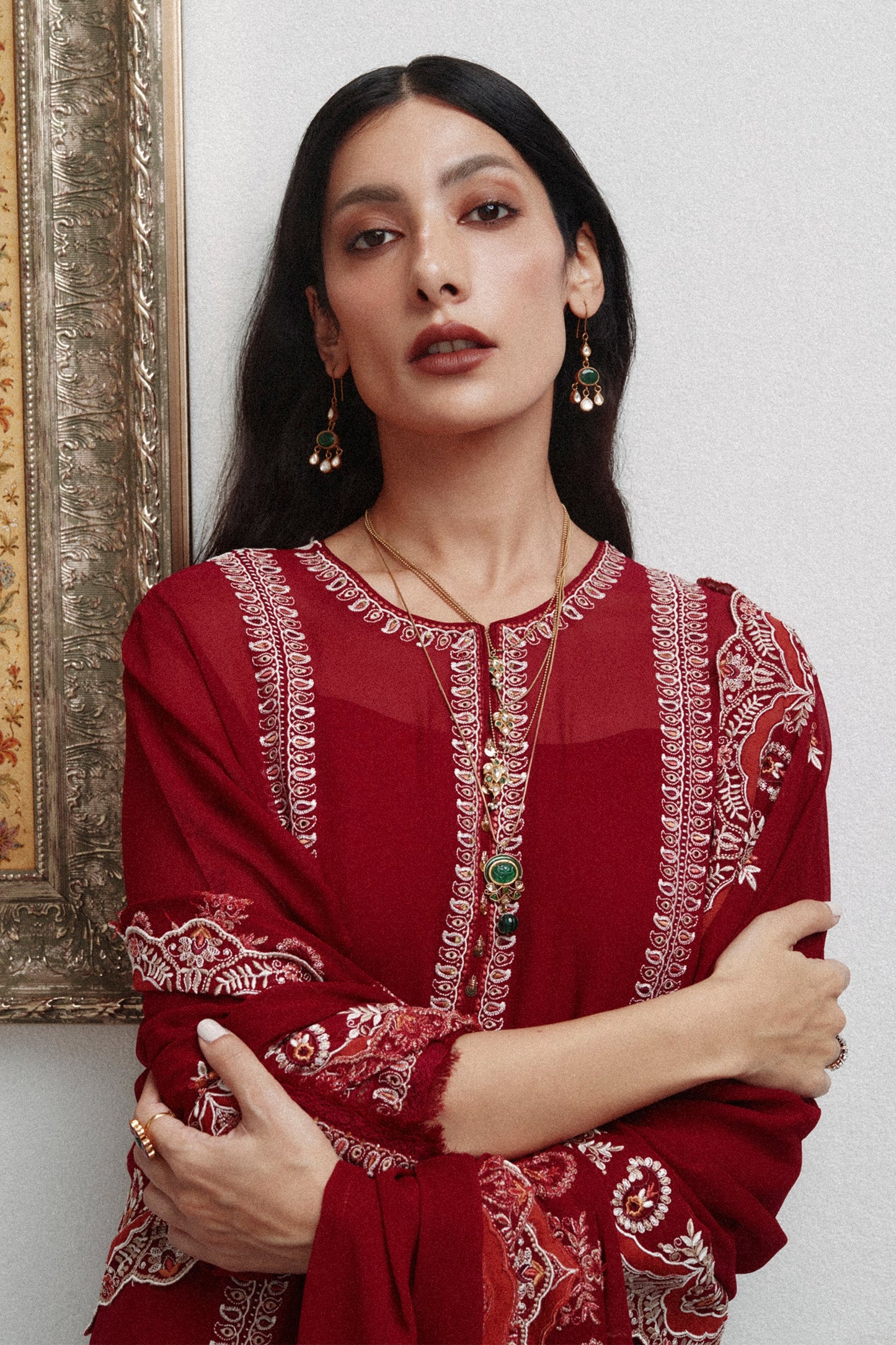 Zara Shahjahan Carmine Winter Festive 2026 Pret Pakistani designer outfit look 2