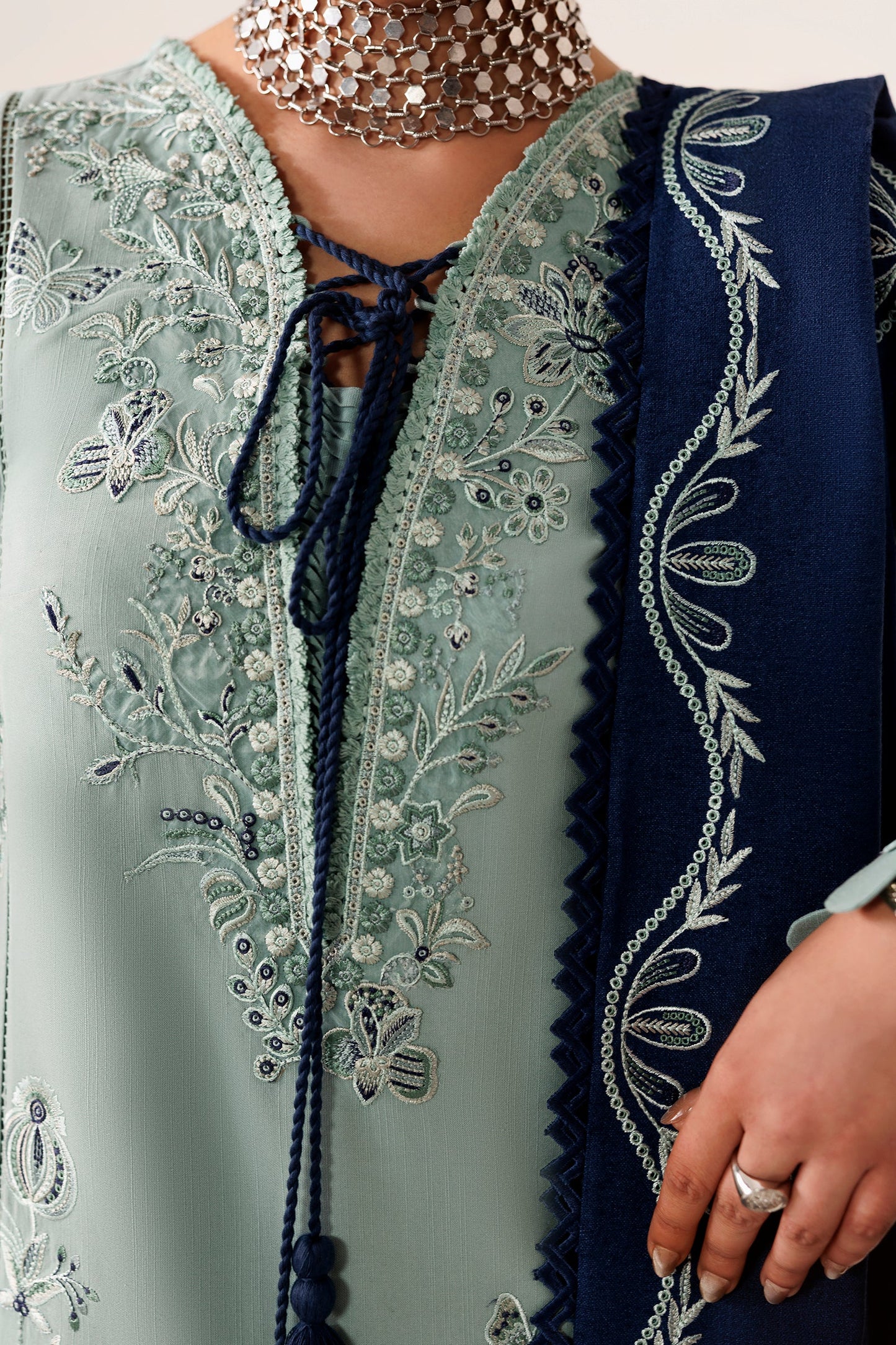 Qalamkar Qlw-11 Taliya Qalamkar | Qline Linen '26 Pret image 7