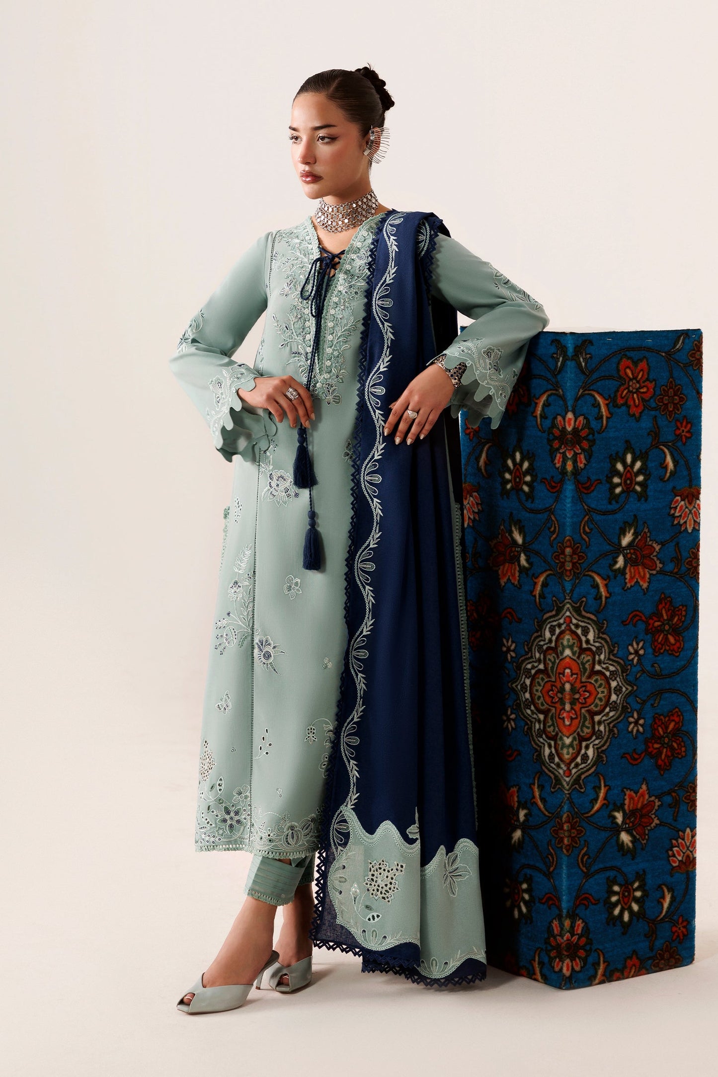Qalamkar Qlw-11 Taliya Qalamkar | Qline Linen '26 Pret image 3