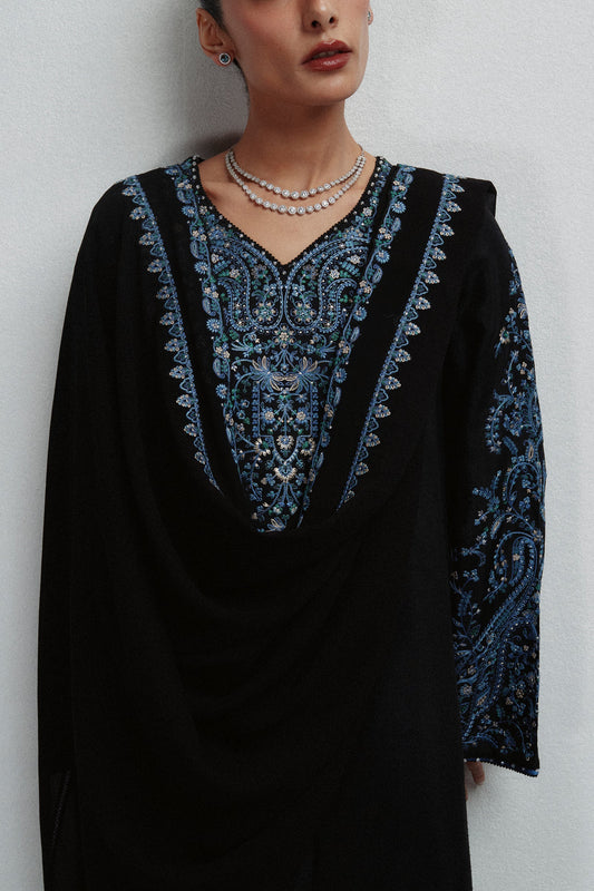 Zara Shahjahan Lapis Winter Festive 2026 Pret stitched Pakistani designer outfit look 2