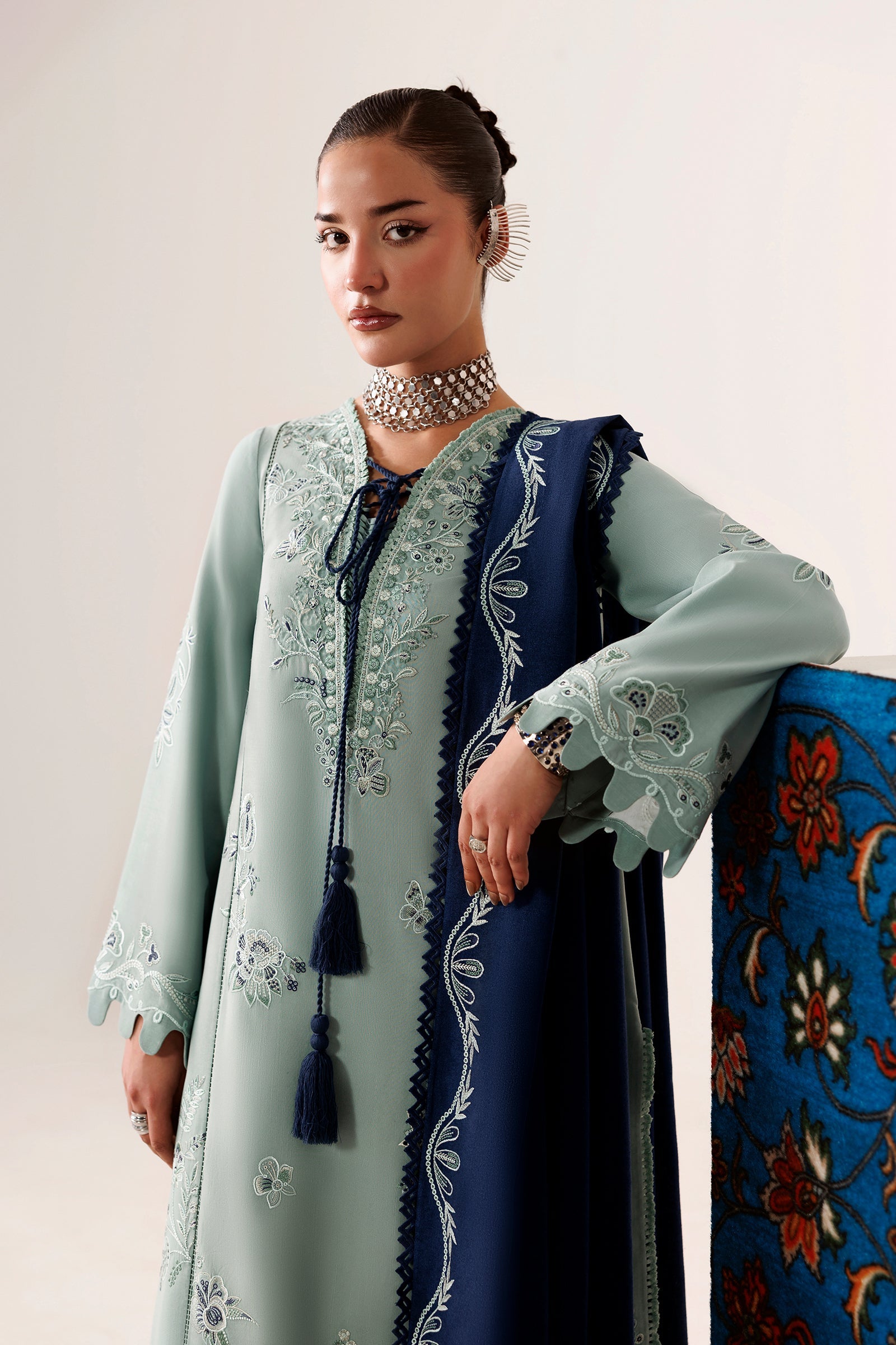 Qalamkar Qlw-11 Taliya Qalamkar | Qline Linen '26 Pret image 4