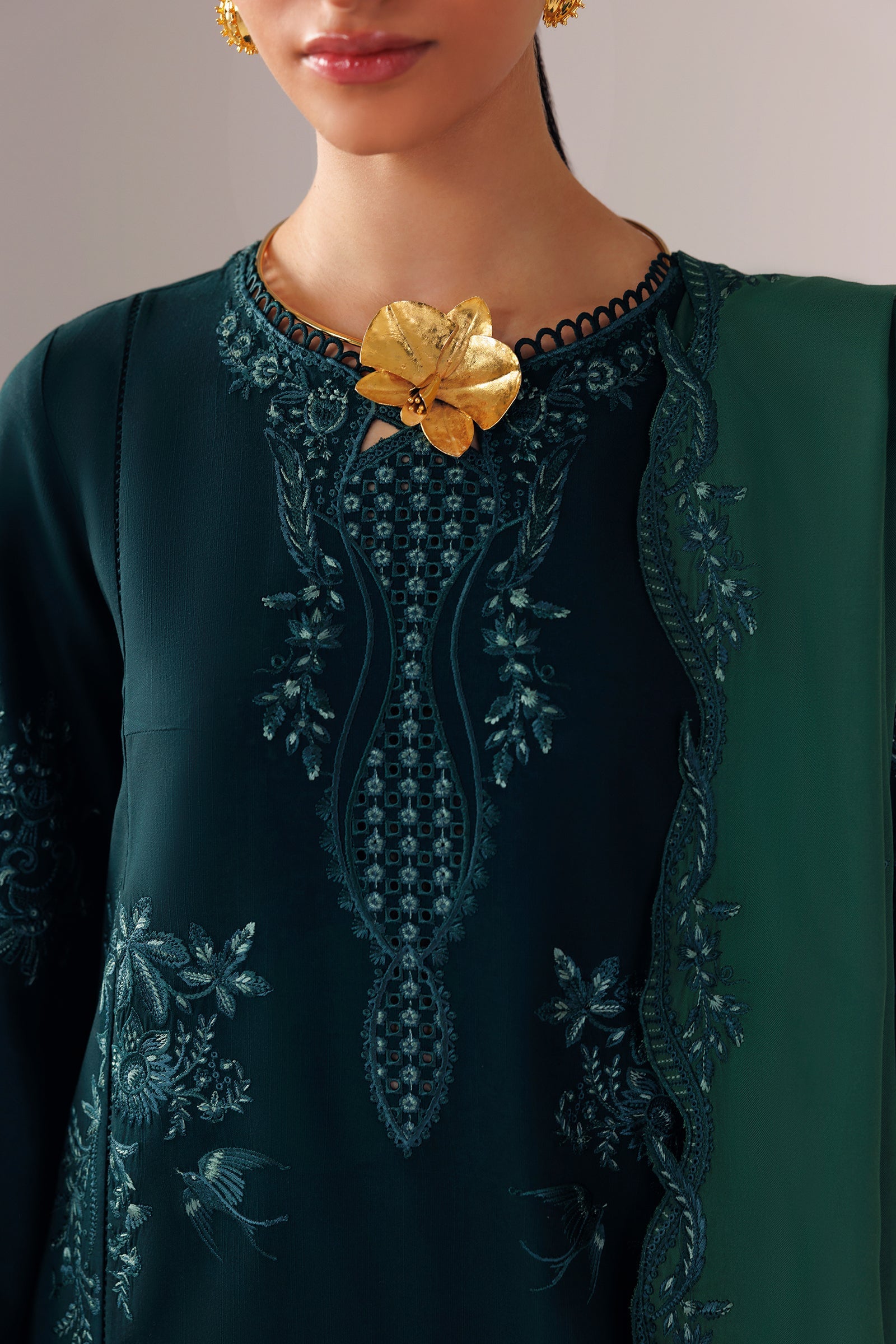 Qalamkar Qlw-09 Roma Qalamkar | Qline Linen '26 Pret image 4
