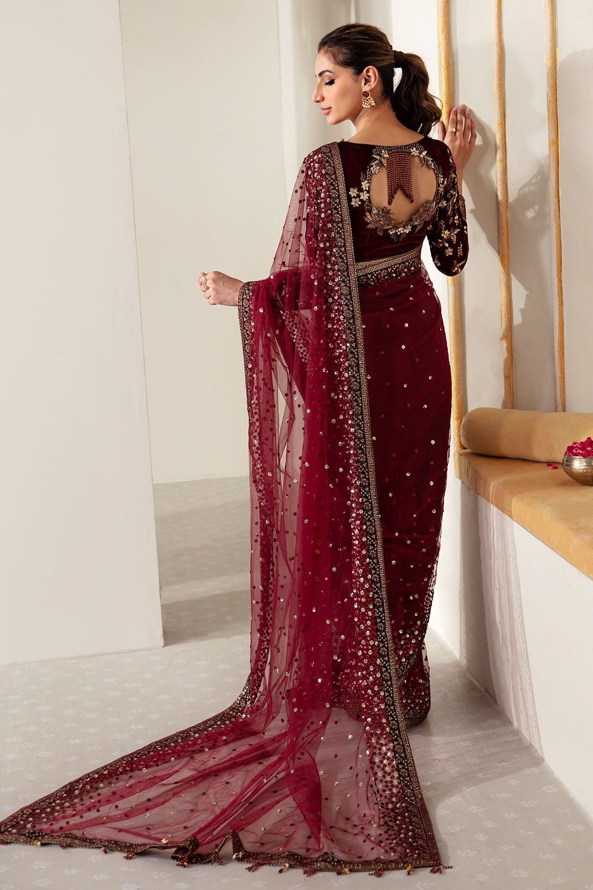 Embroidered Velvet Formal VF-2016