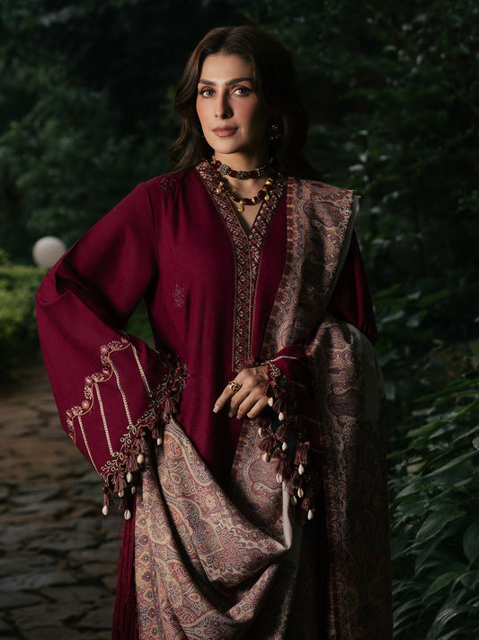 Izel AFROZE Musafir Winter '26 stitched Pakistani designer outfit look 2