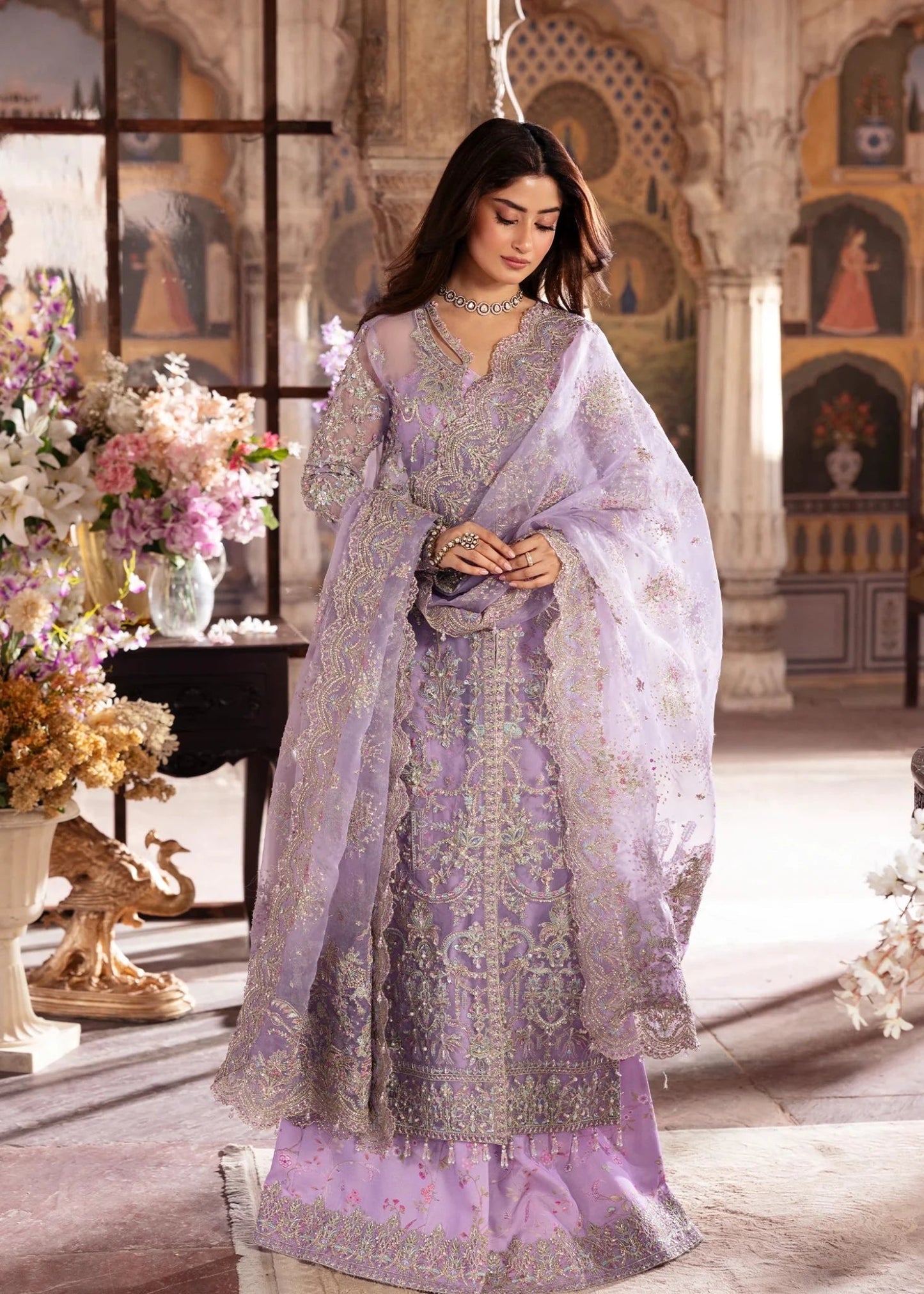 Kanwal Malik Maahi '26 Ayla Lavender festive outfit