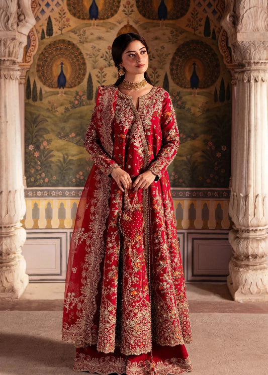 Kanwal Malik Maahi '26 Zarminay Red festive outfit