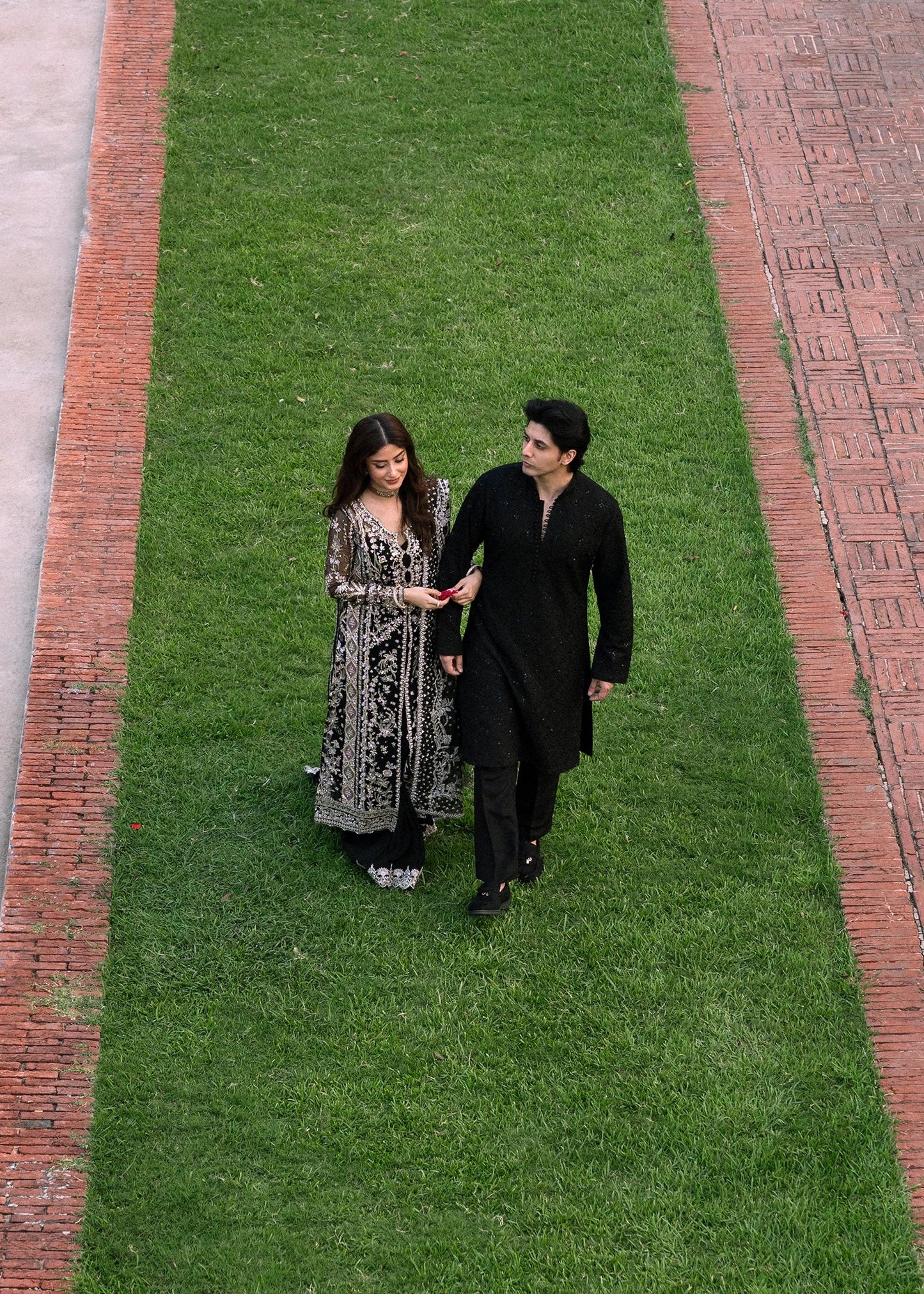 Kanwal Malik Maahi '26 Aman Black festive outfit