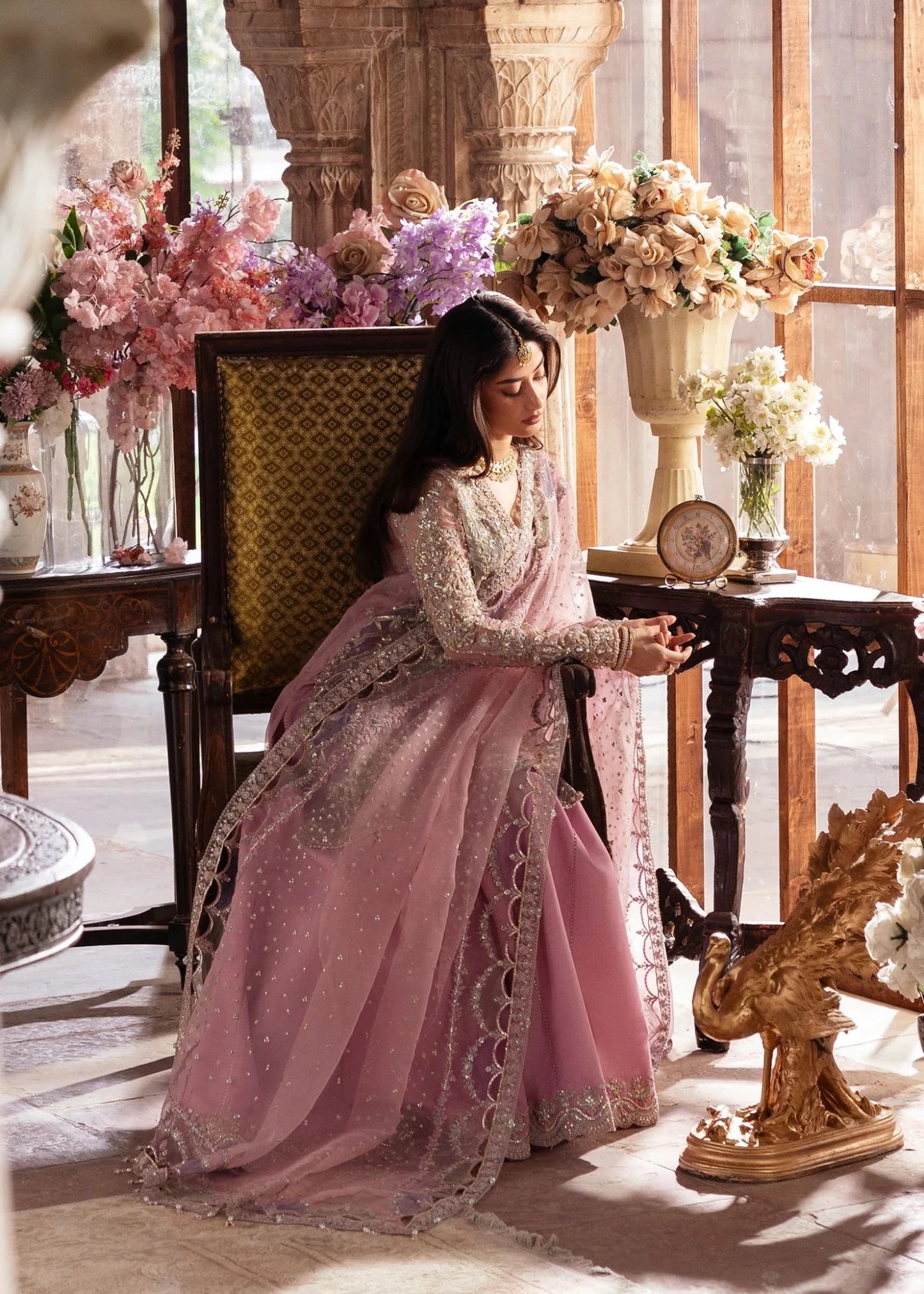 Kanwal Malik Maahi '26 Mehru Bubble Gum Pink festive outfit