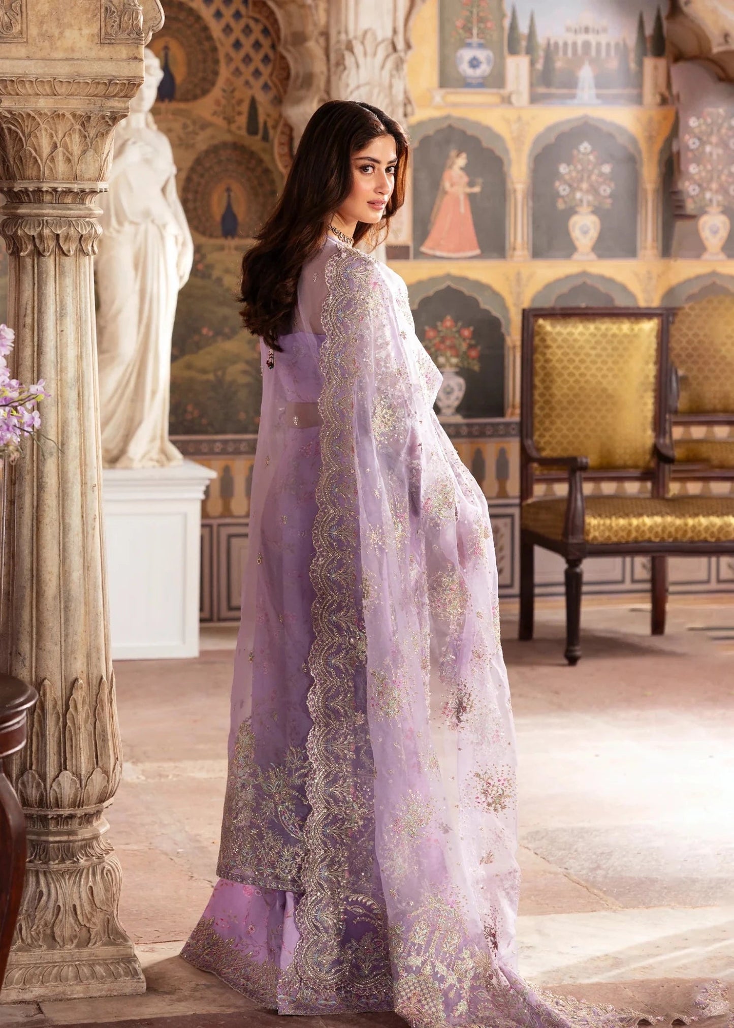 Kanwal Malik Maahi '26 Ayla Lavender festive outfit