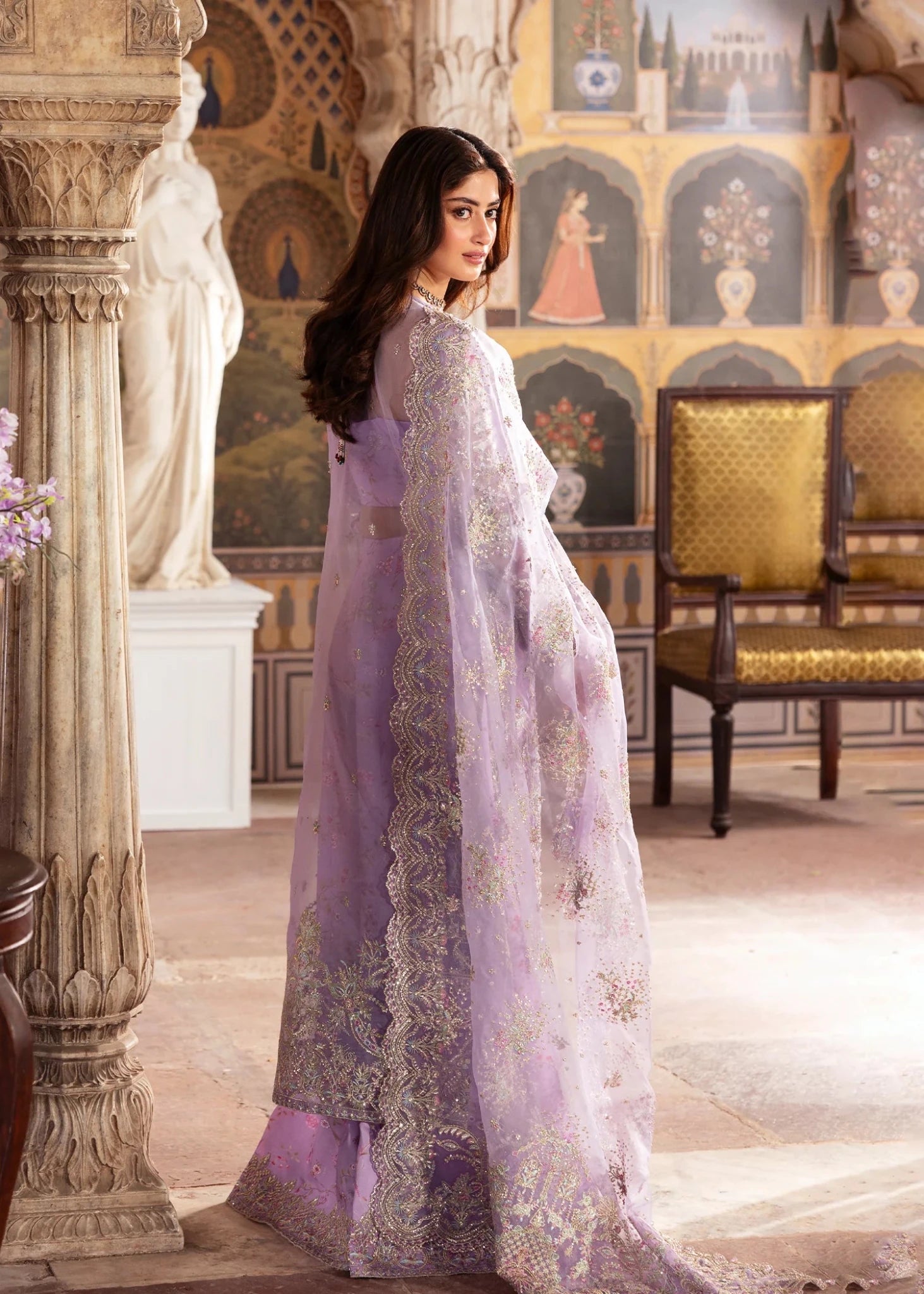 Kanwal Malik Maahi '26 Ayla Lavender festive outfit