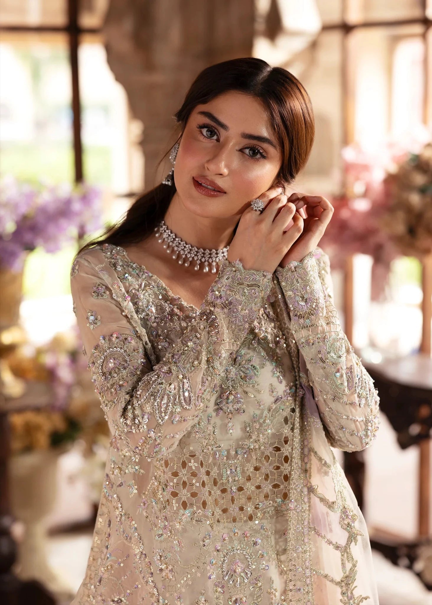 Kanwal Malik Maahi '26 Roshni Ivory festive outfit