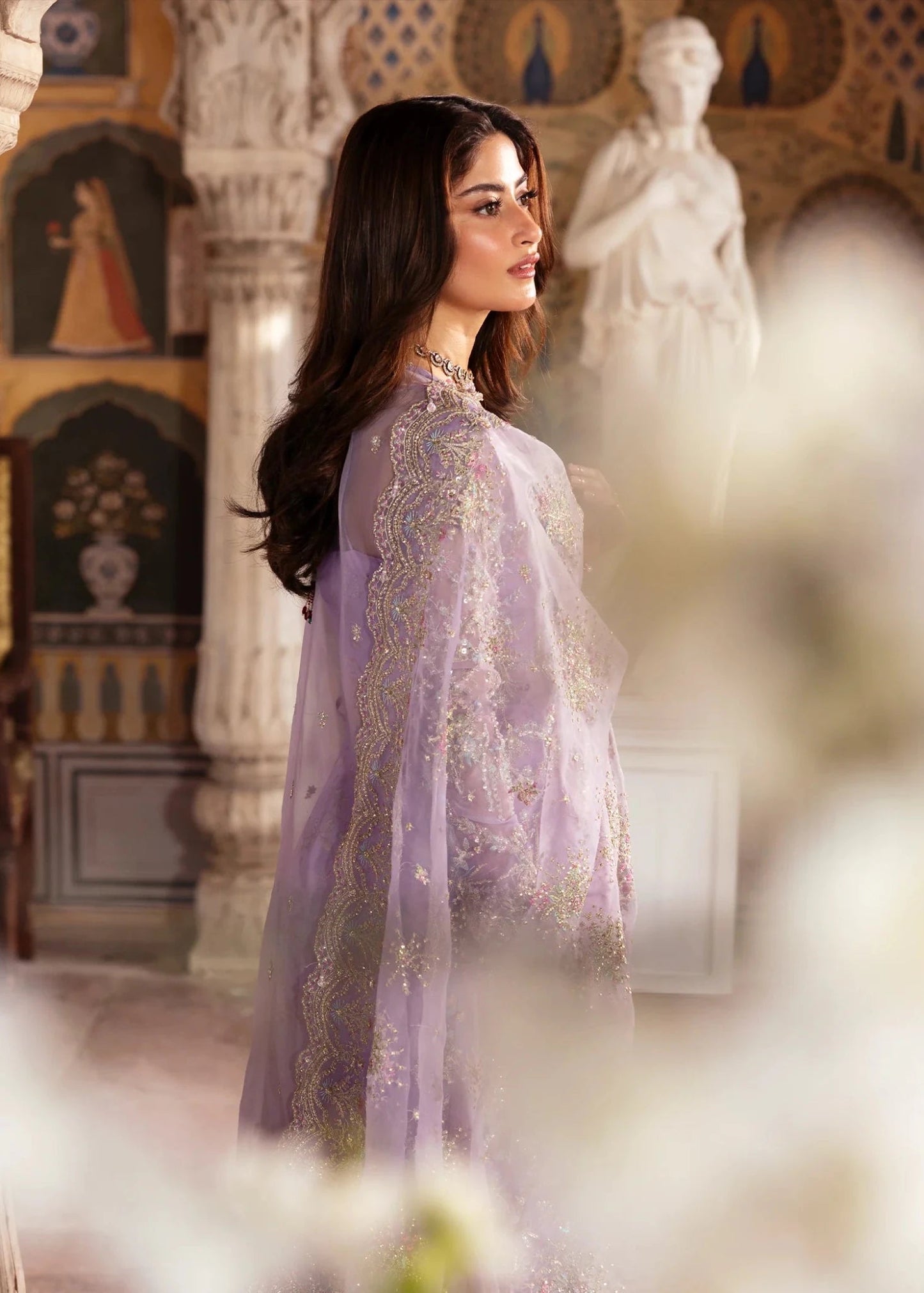 Kanwal Malik Maahi '26 Ayla Lavender festive outfit