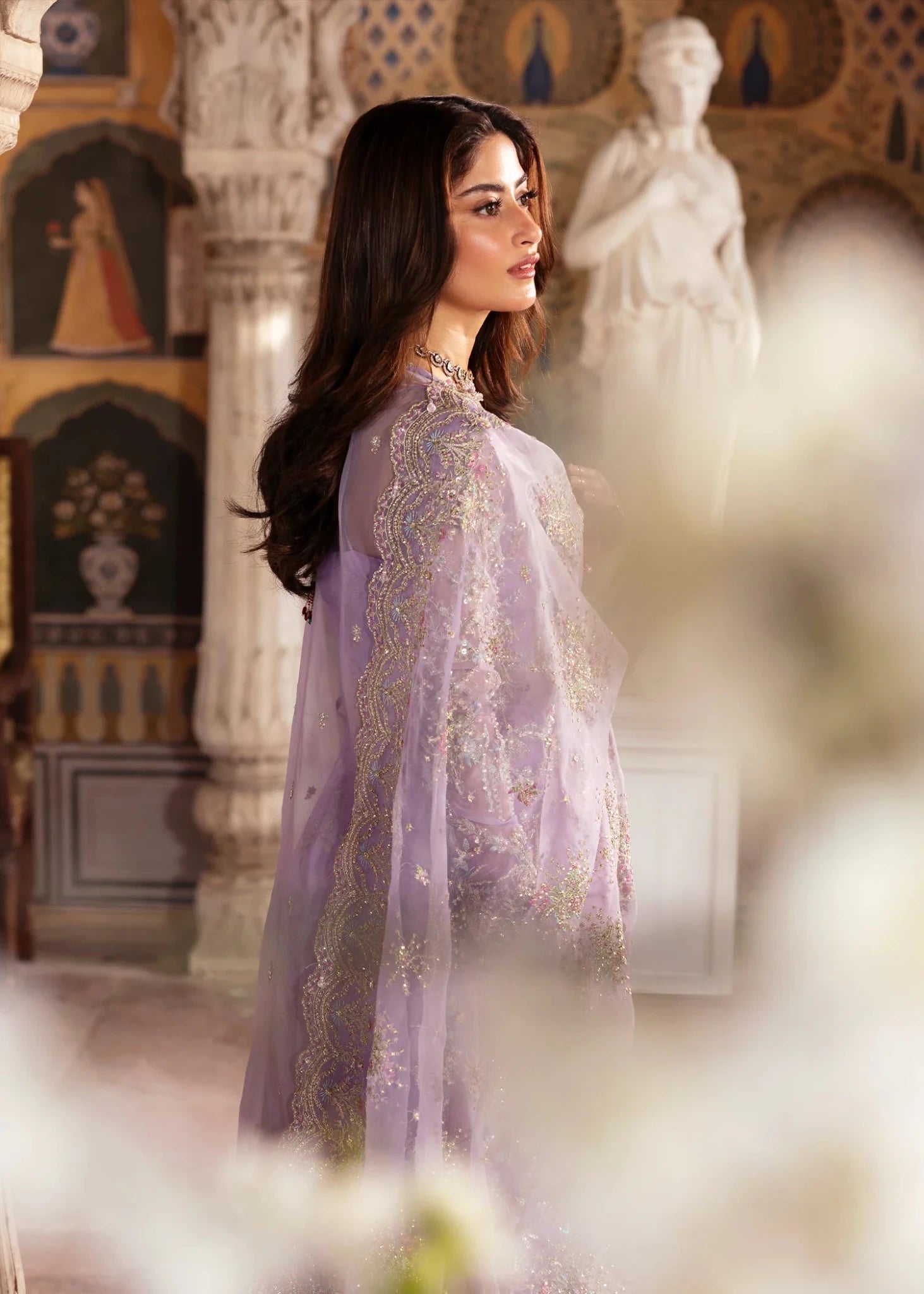 Kanwal Malik Maahi '26 Ayla Lavender festive outfit