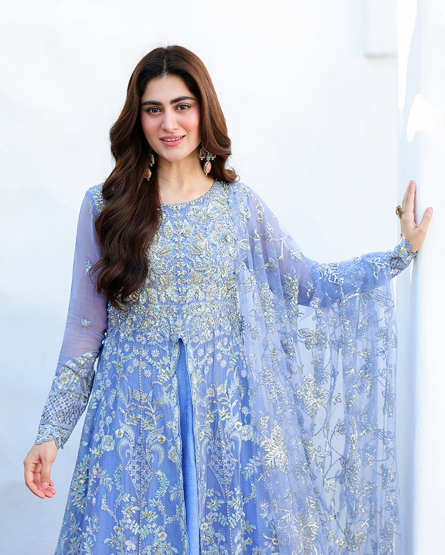 Mushq Blushing Bride embroidered sleeve detail