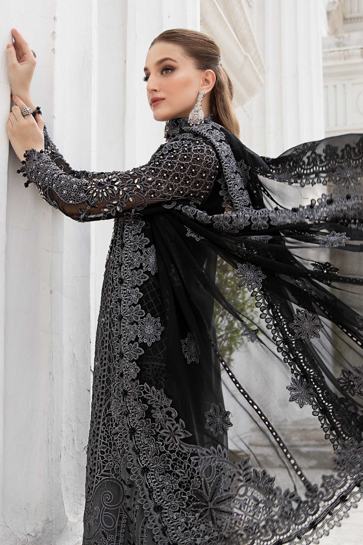 Embroidered Chiffon Suit | MPC-24-101