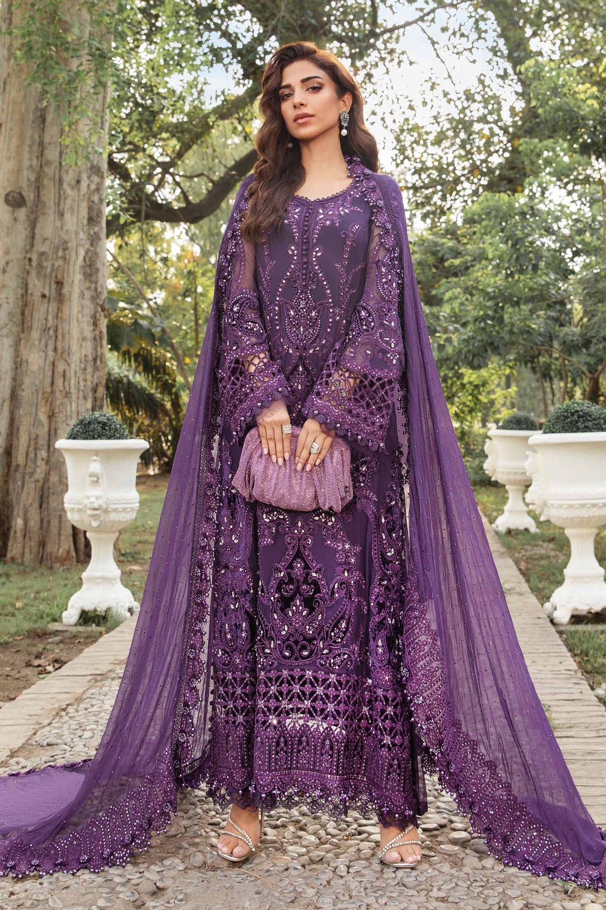 Embroidered Chiffon Suit | MPC-24-102