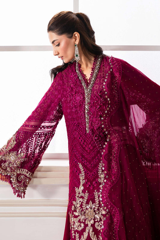 MARIA B Embroidered Embroidered Chiffon Suit | BD-3003