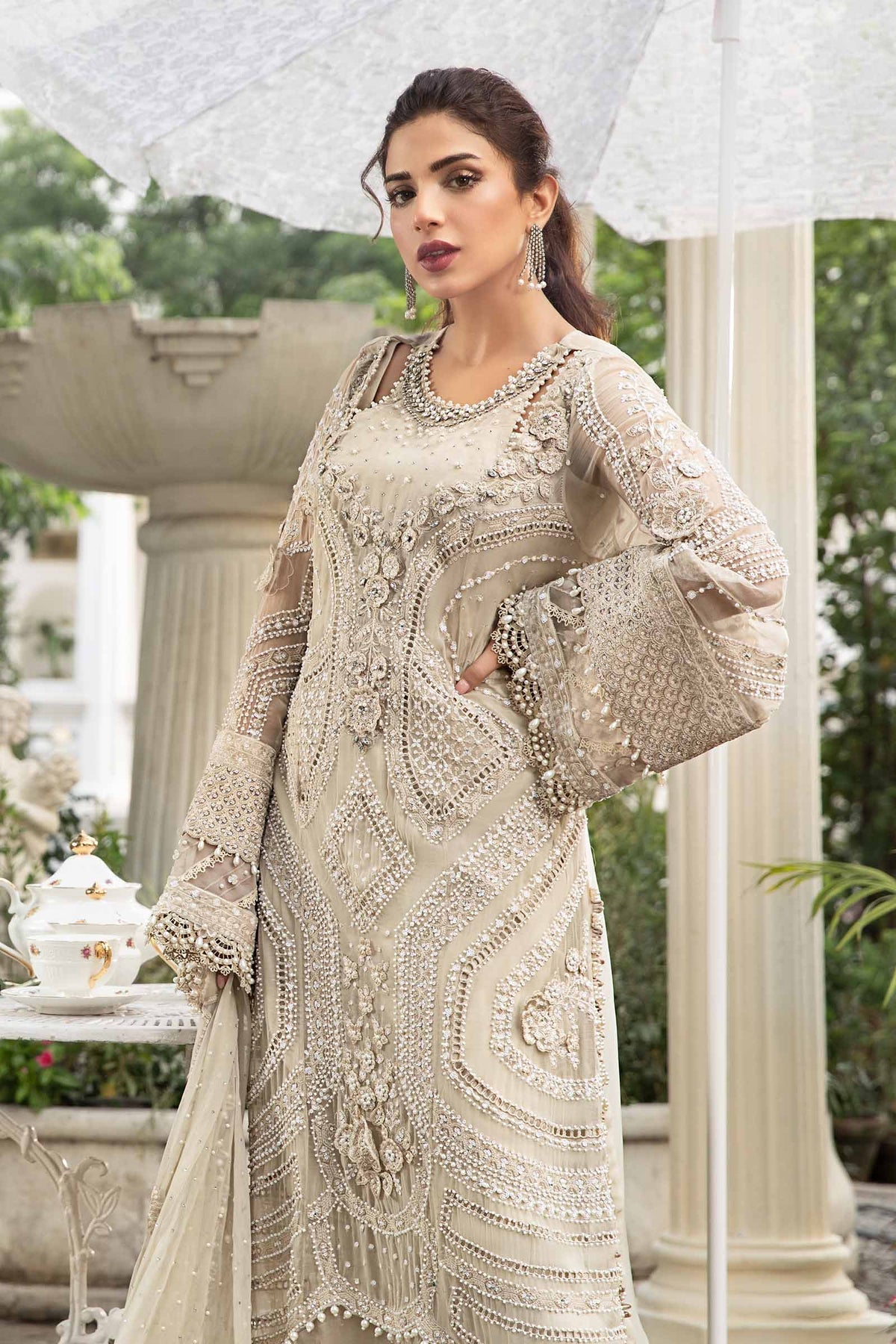 Embroidered Chiffon Suit | MPC-24-104