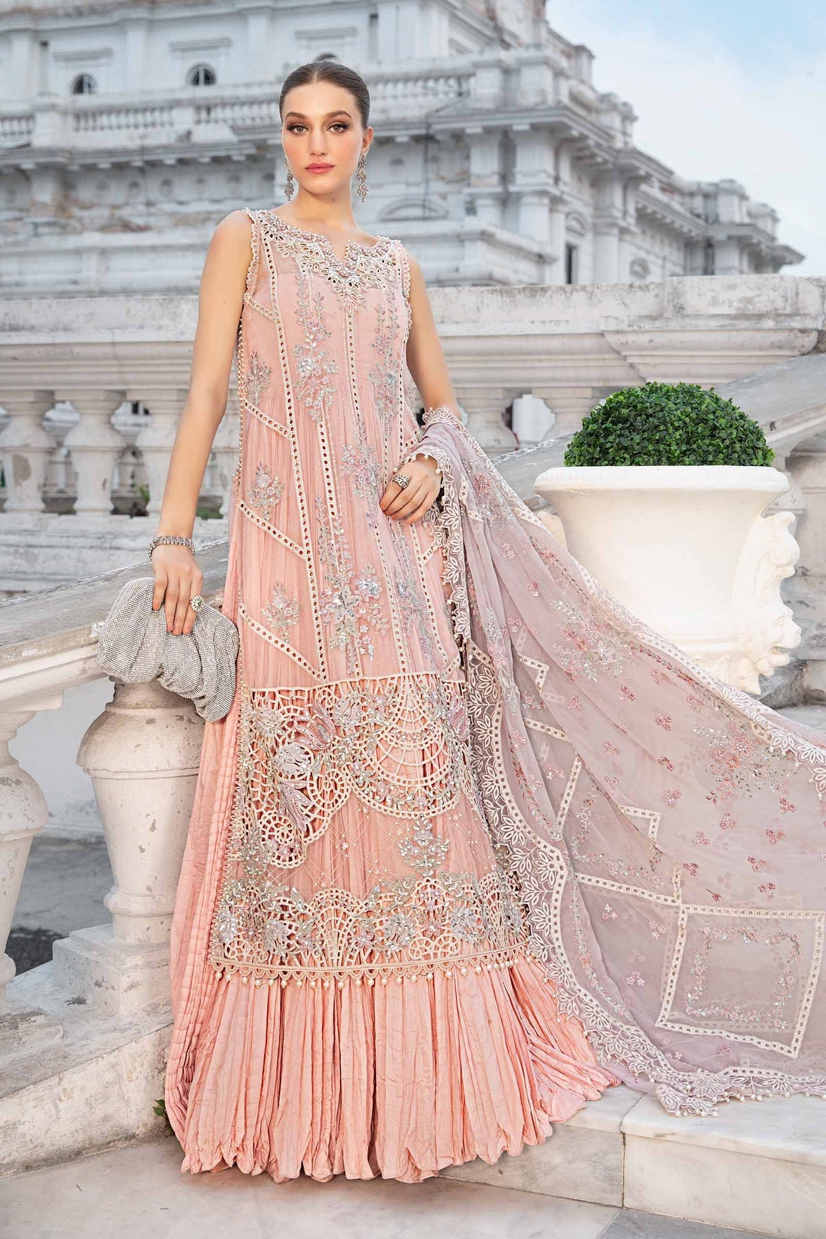 Embroidered Chiffon Suit | MPC-24-106