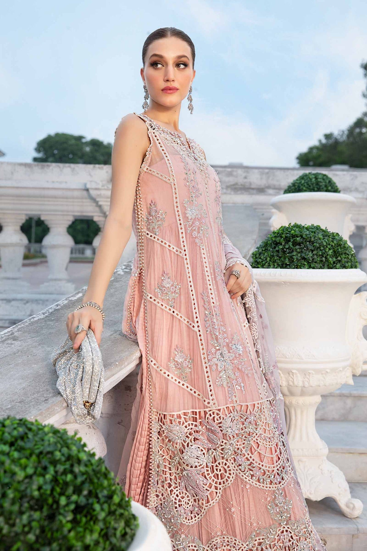 Embroidered Chiffon Suit | MPC-24-106