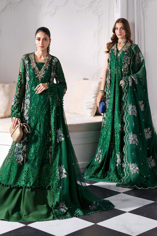 MARIA B Embroidered Chiffon Suit | BD-3008