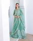 Mushq Dazzling Diva green chiffon formal front view