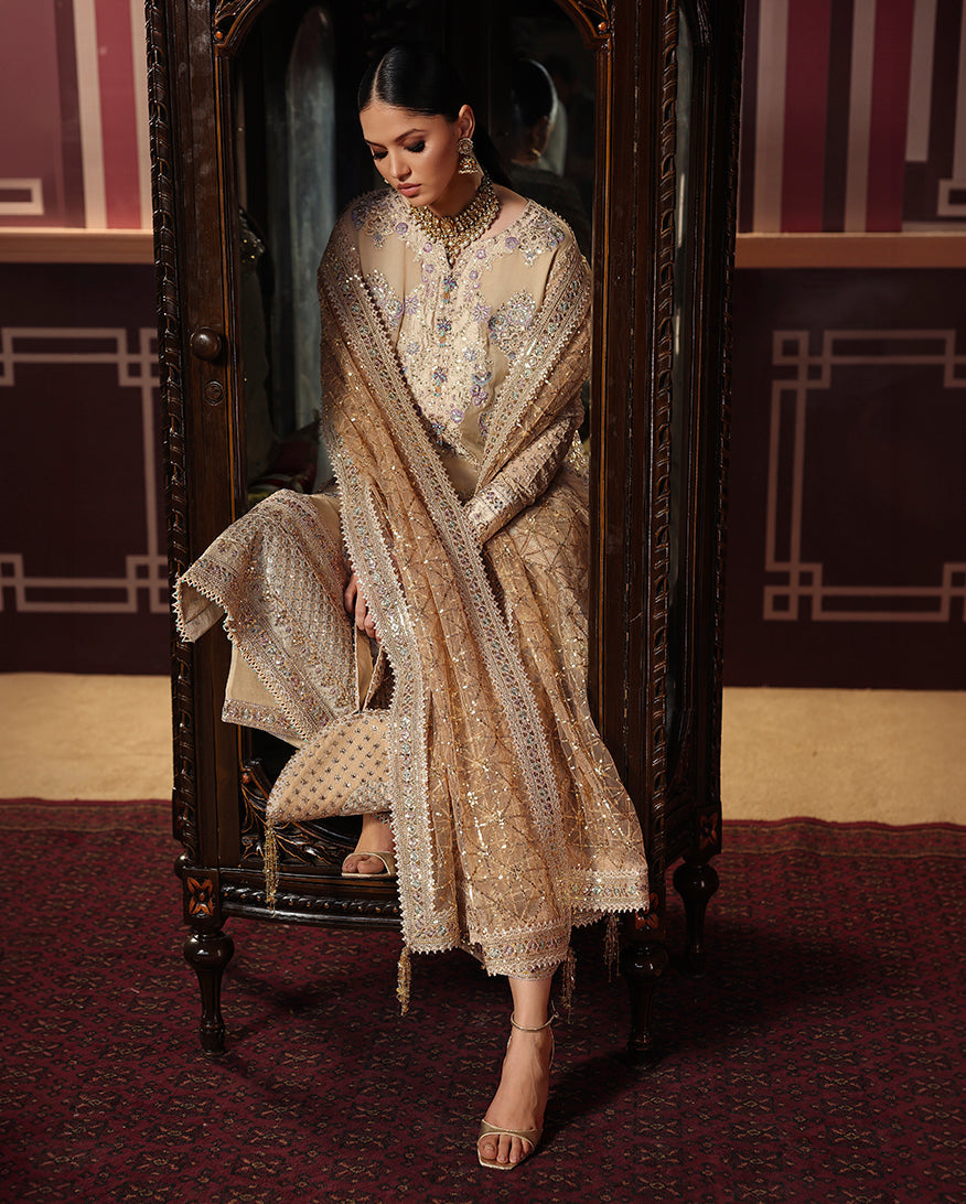 Roheenaz Empress Glow Royale Eternel Chiffon Edit Pakistani designer outfit look 2