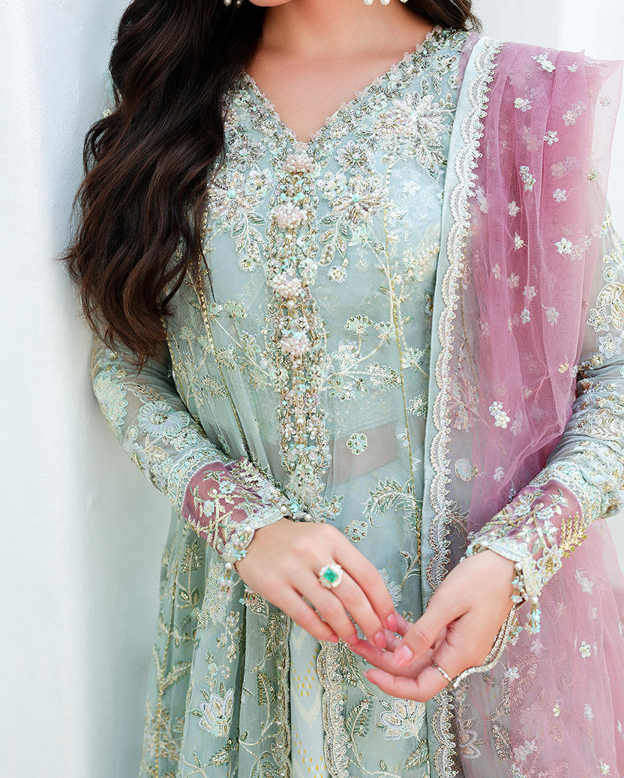 Mushq Flirty Muse sequinned chiffon panel detail