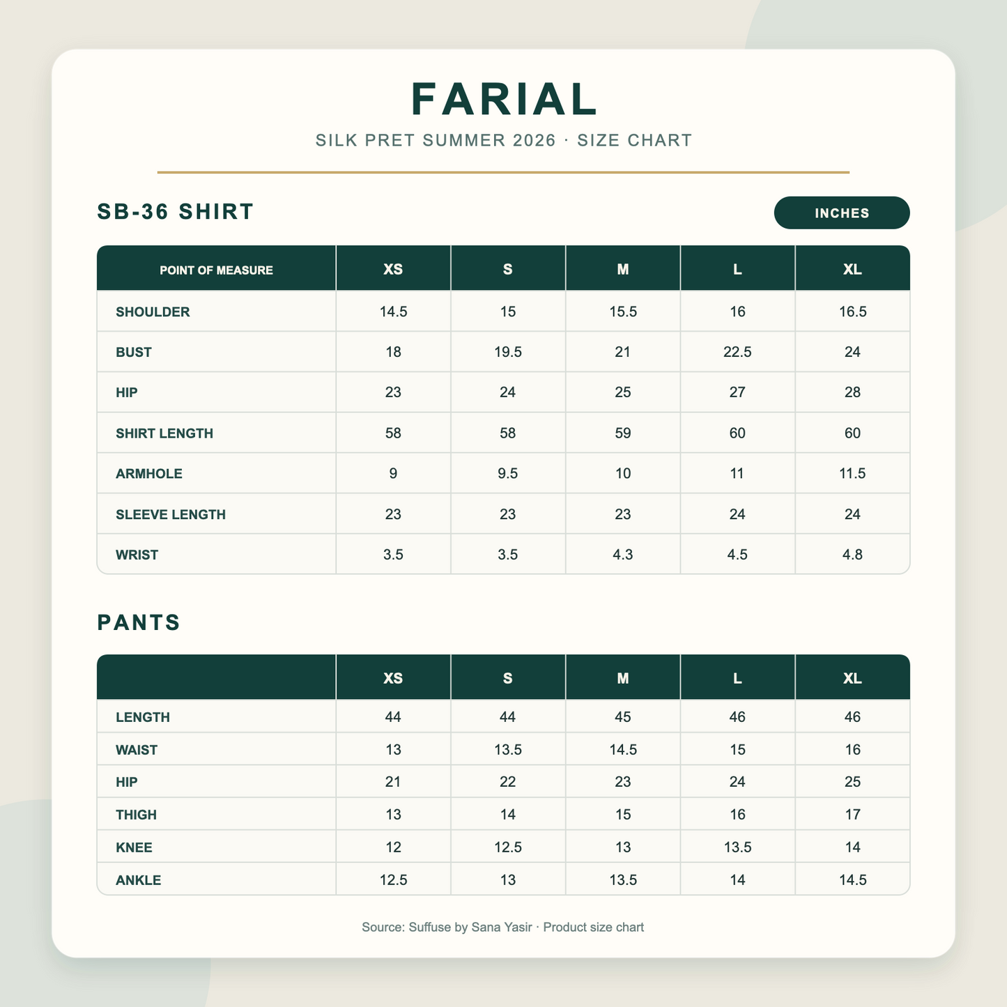 SUFFUSE - FARIAL