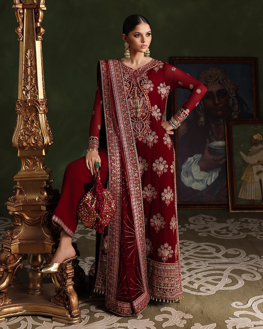 Roheenaz Imperial Grace Royale Eternel Chiffon Edit Pakistani designer outfit look 2