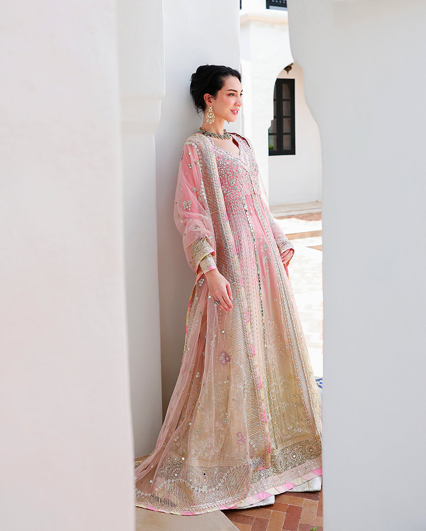 Mushq Last Fling gradient chiffon formal side view