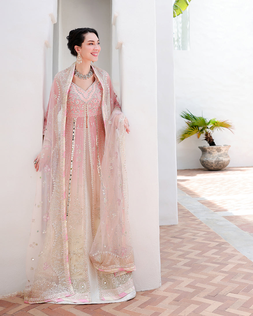 Mushq Last Fling cape-style sequinned dupatta view