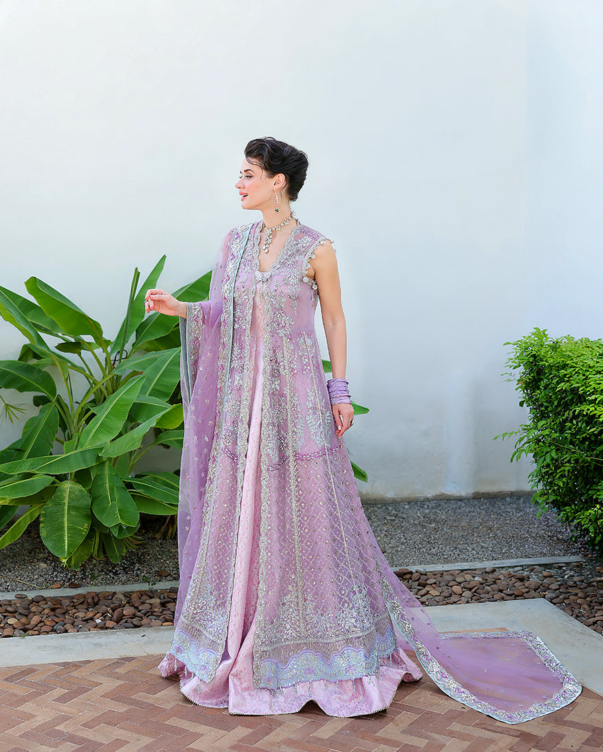 Mushq Miss Mischief side view with dupatta train