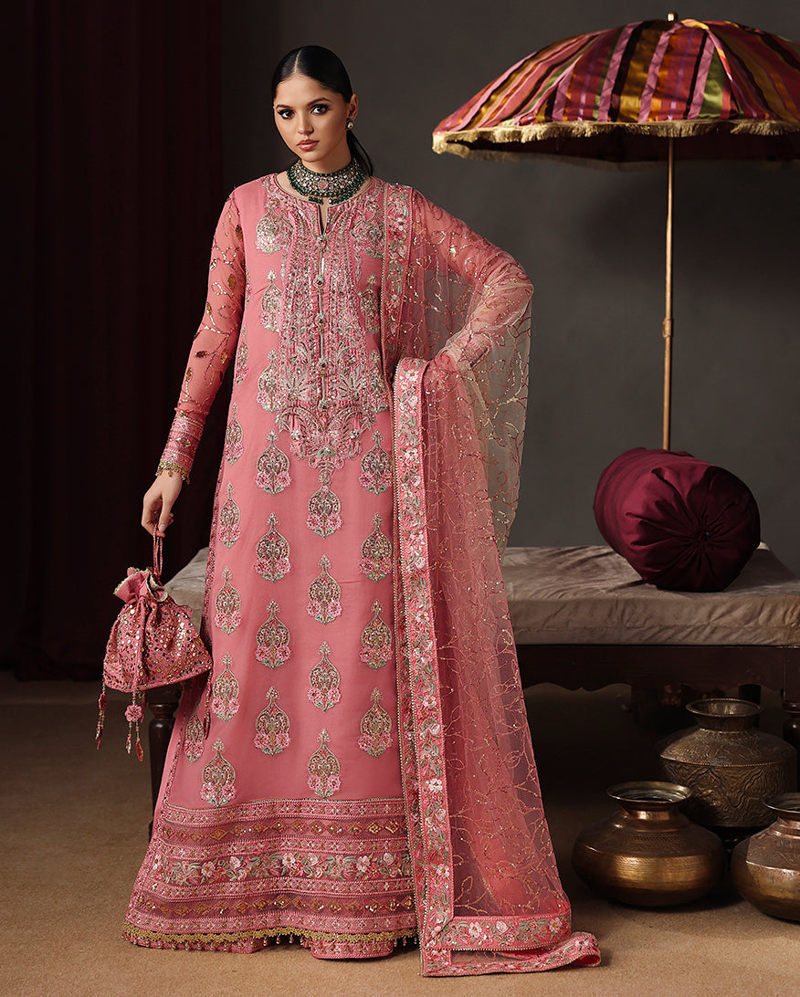 Roheenaz Noble Allure Royale Eternel Chiffon Edit Pakistani designer outfit look 1