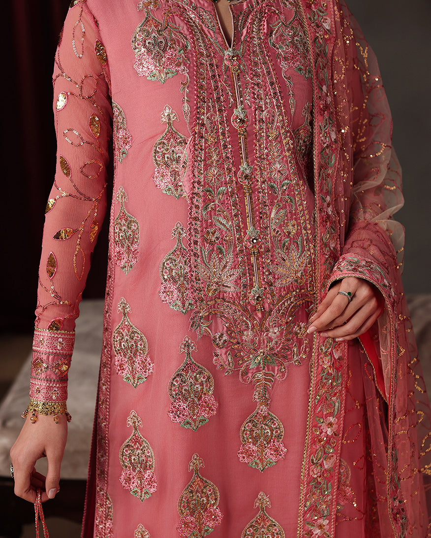 Roheenaz Noble Allure Royale Eternel Chiffon Edit Pakistani designer outfit look 4