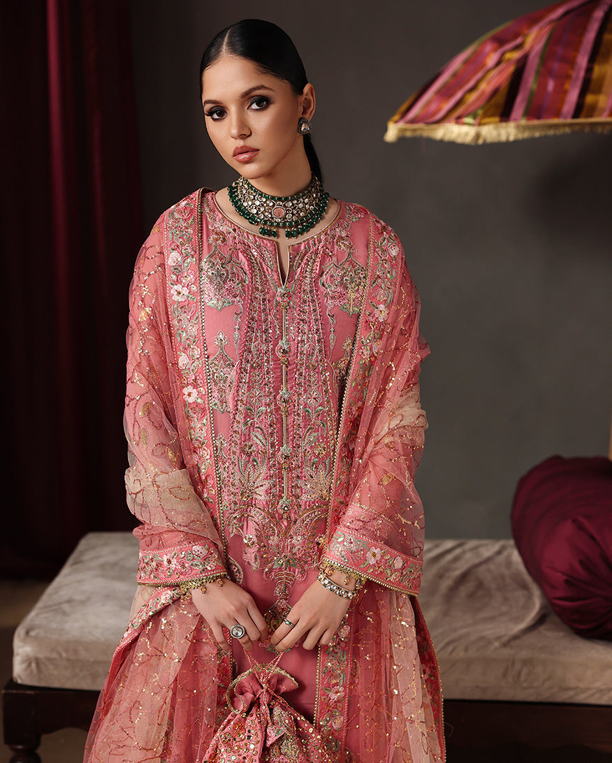 Roheenaz Noble Allure Royale Eternel Chiffon Edit Pakistani designer outfit look 3