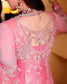 Mushq Pink Promise sequinned back neckline detail