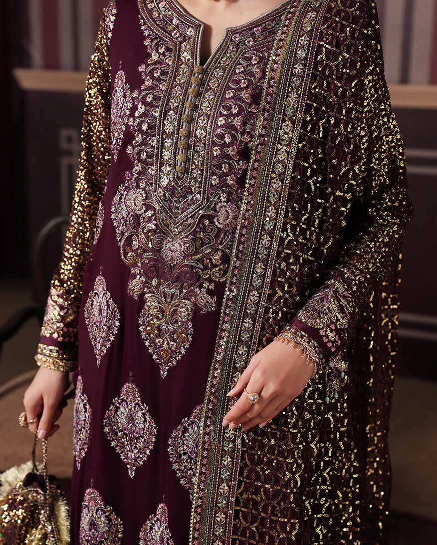 Roheenaz Regal Charm Royale Eternel Chiffon Edit Pakistani designer outfit look 4
