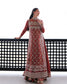 Mushq Rose Romance daman border and dupatta detail