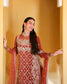 Mushq Rose Romance sequinned raw silk sleeve detail